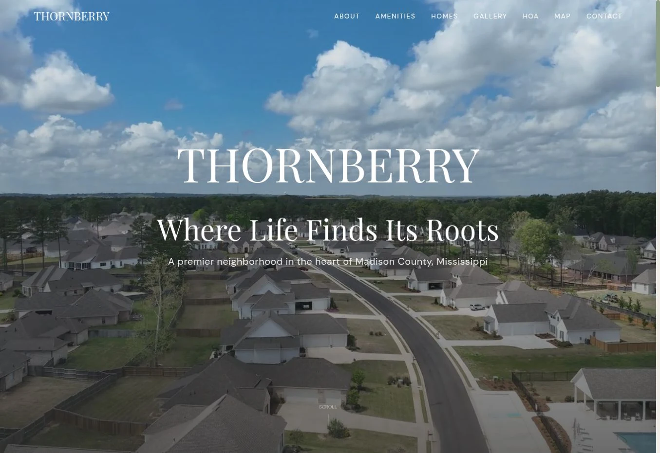 Thornberry website homepage